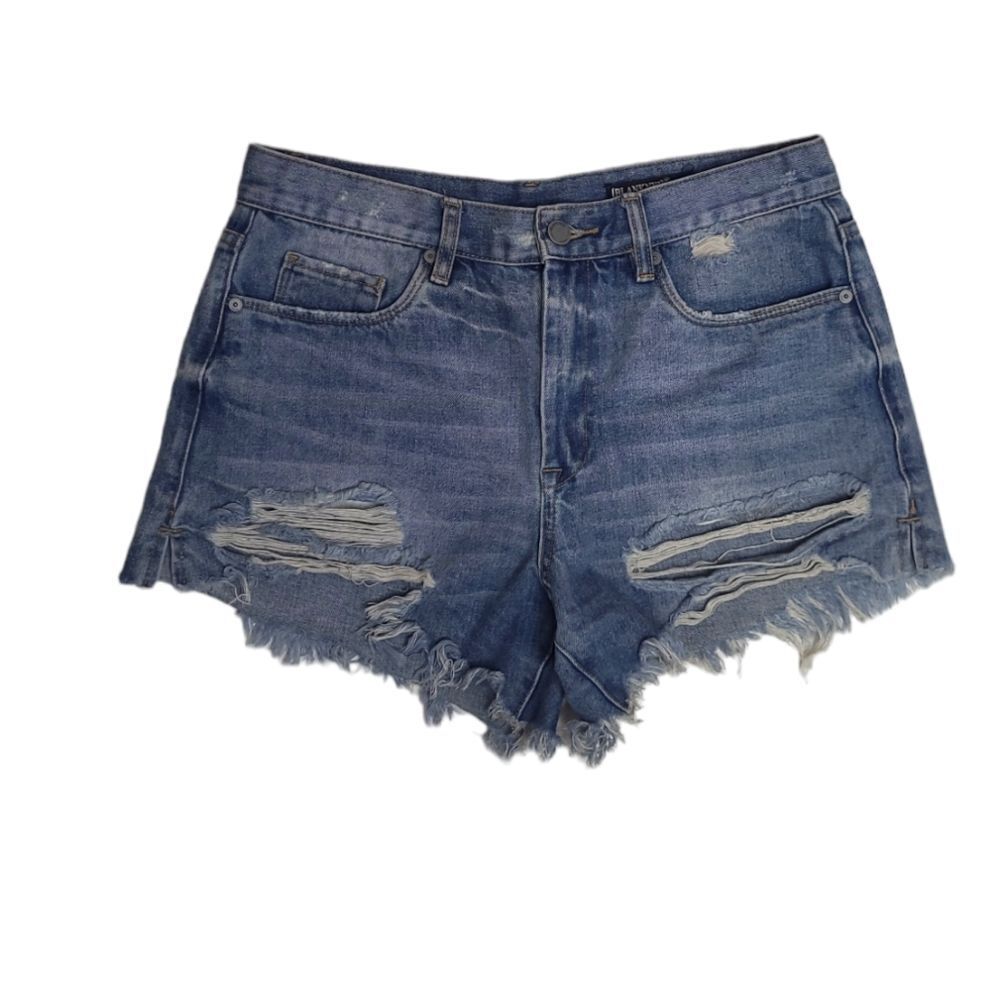 BLANKNYC The Barrow vintage high rise distressed denim jean shorts 29